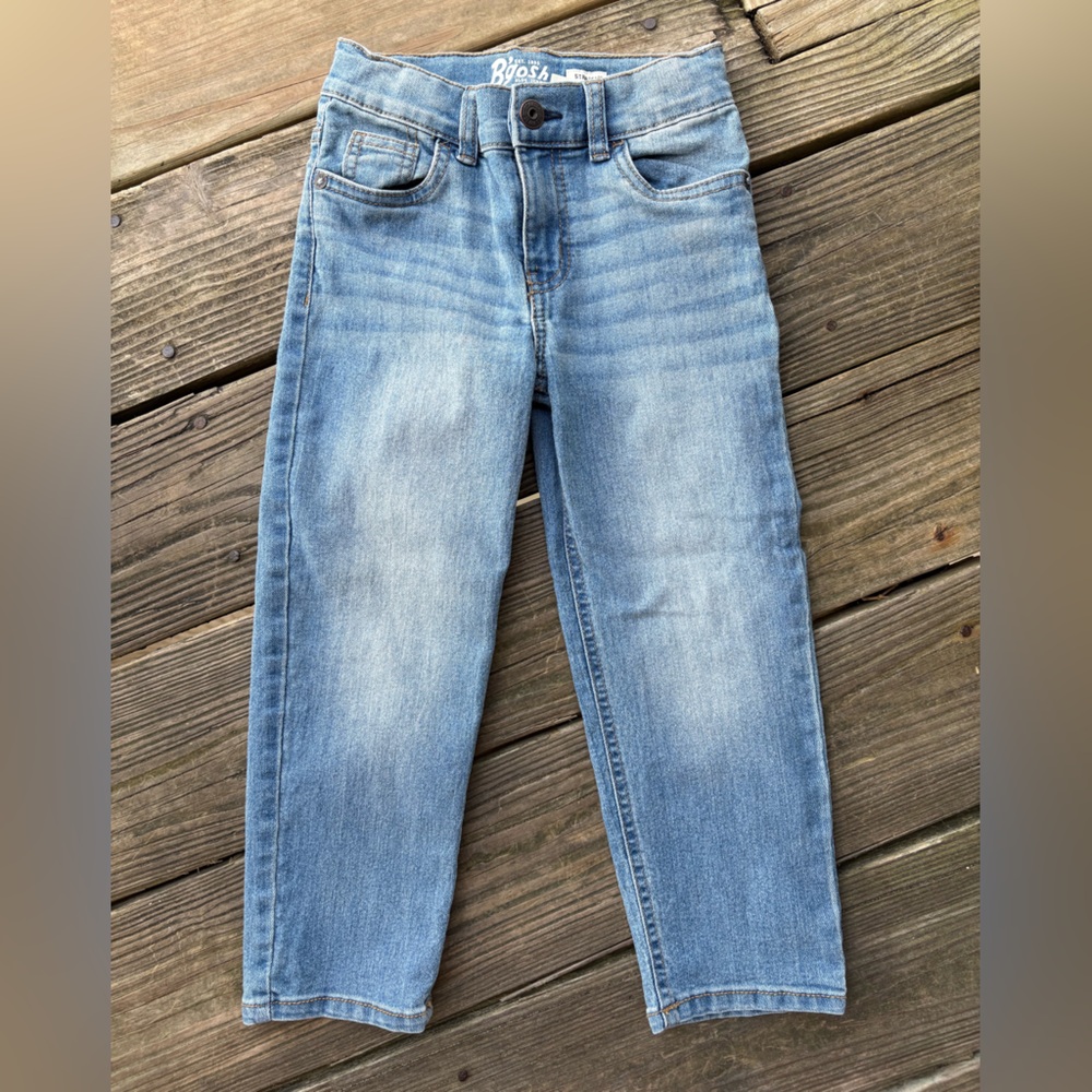 OshKosh straight blue jeans - 4T - never worn